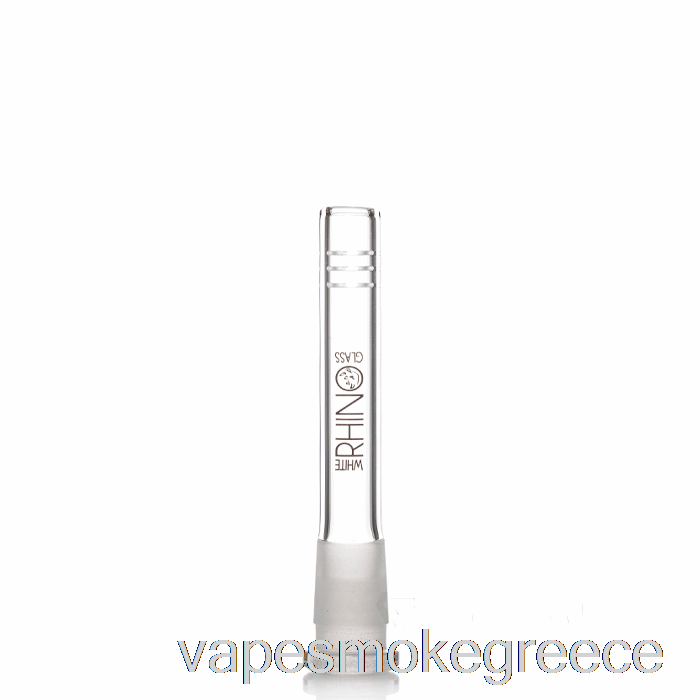 Vape Greece White Rhino 19/14 γυαλί κάτω στέλεχος 4ιντσών